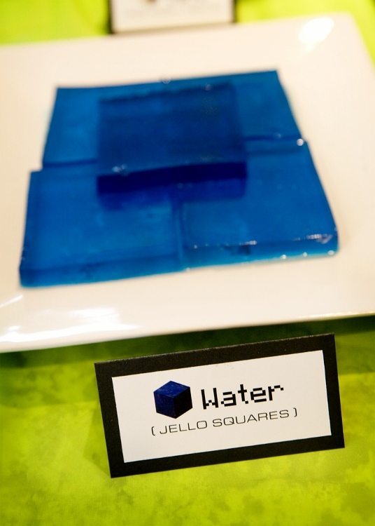 Minecraft Party Food Water Jello Squares