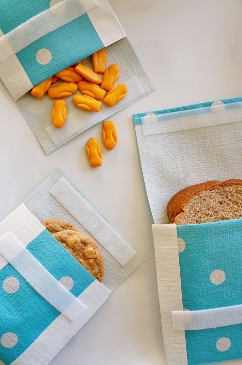 Recycle Bags Turned Reusable Snack Bags DIY Inspired