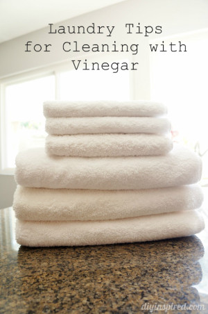 Laundry Tips for Cleaning with Vinegar - DIY Inspired