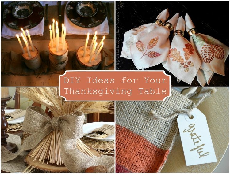 DIY Ideas for Your Thanksgiving Table