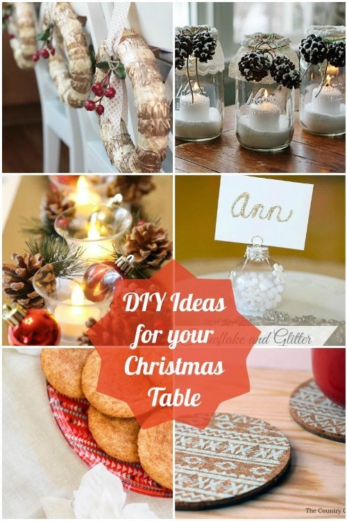 DIY Ideas for your Christmas Table DIY Inspired