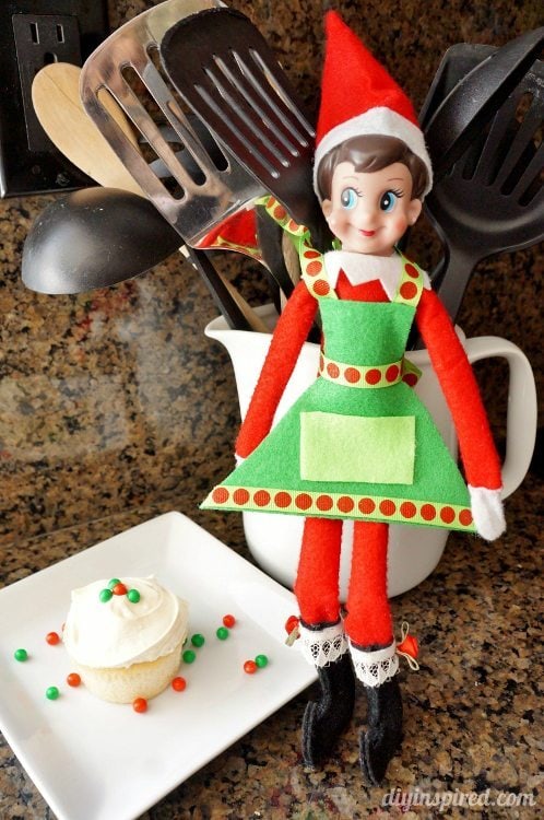 Elf on the Shelf Cooking Apron DIY Inspired