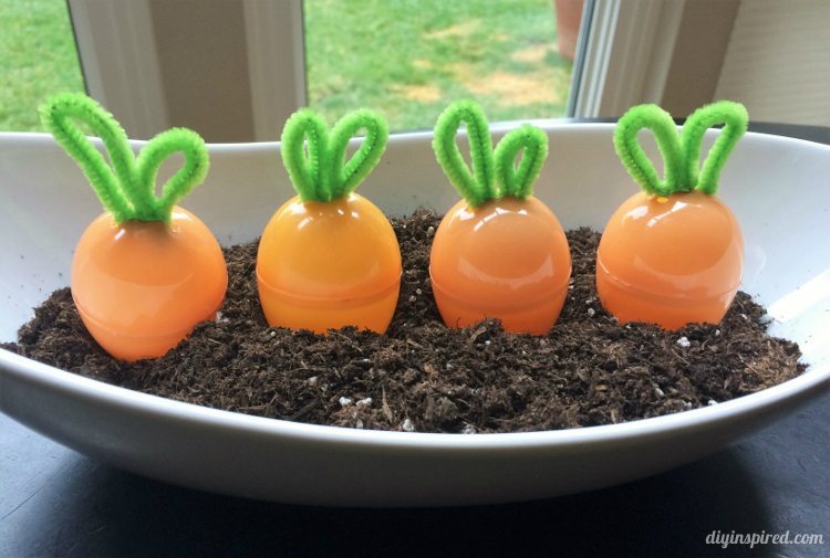 DIY Carrot Easter Eggs Craft
