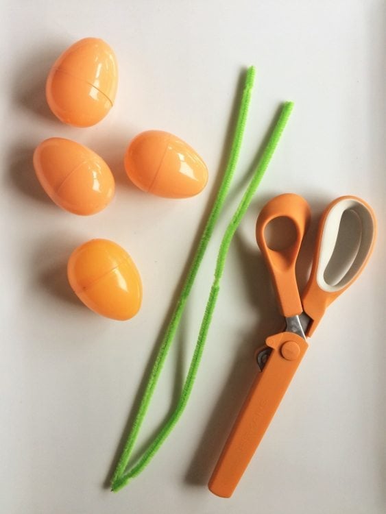 DIY Carrot Easter Eggs Materials