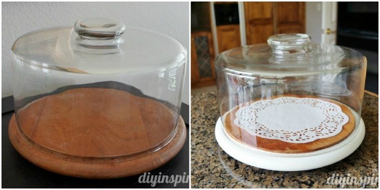 Easy Upcycled Cake Platter