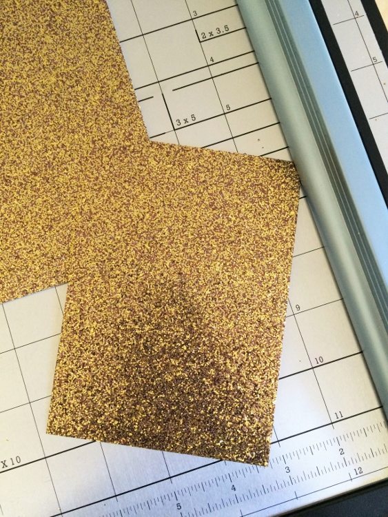 Gold Glitter Thank You Cards