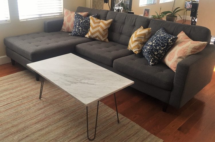 Upcycled Marble Coffee Table