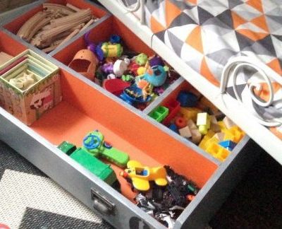 Drawer Turned Under the Bed Toy Storage