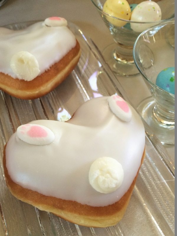 Easter Dessert Table Cotton Tail Donuts
