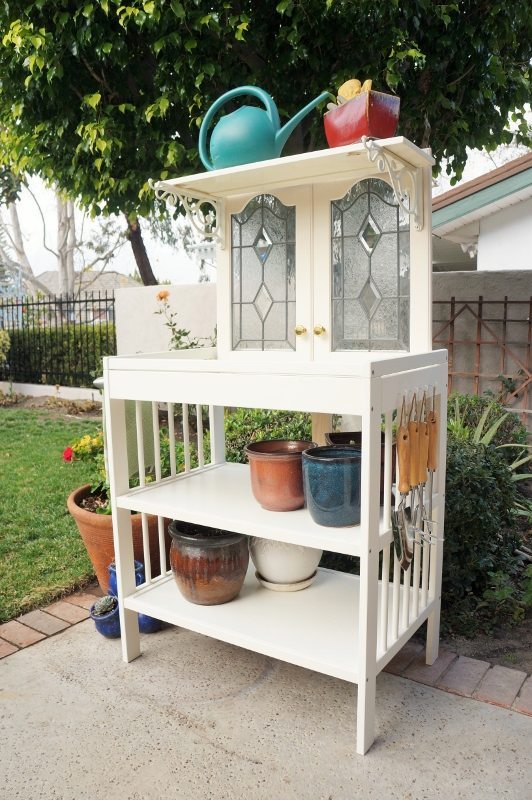 Repurposed Changing Table to Potting Bench (1)