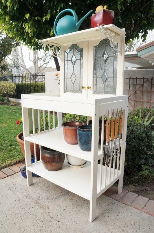 Repurposed Changing Table to Potting Bench (3)