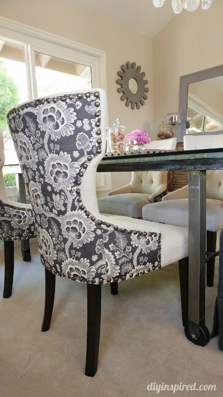 Dining Room Floral Upholstered Chairs