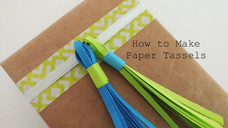 How to Make Paper Tassels Video
