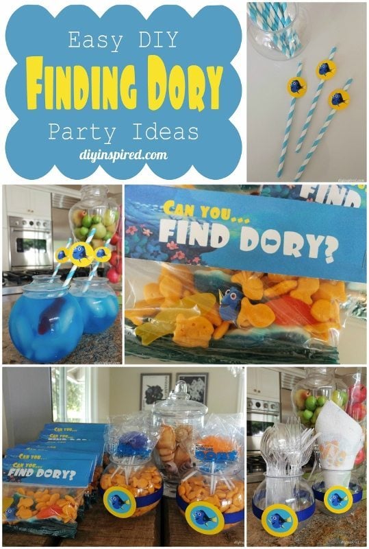 Easy DIY Finding Dory Party Ideas -DIYInspired