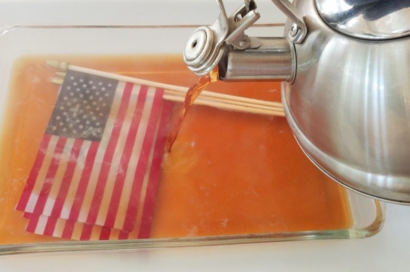 How to Tea Stain Flags Instructions