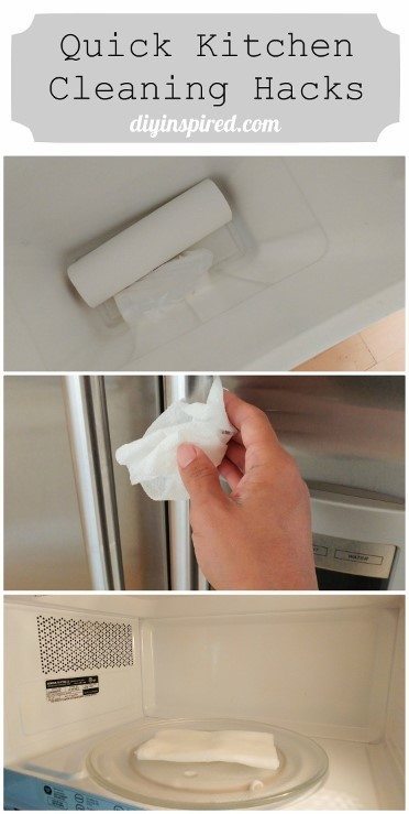 Quick Kitchen Cleaning Hacks DIY Inspired