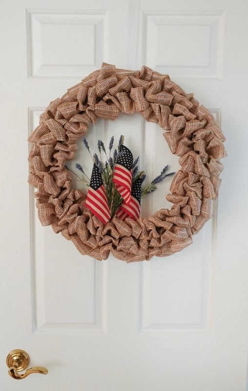 DIY Fourth of July Ribbon Wreath - DIY Inspired