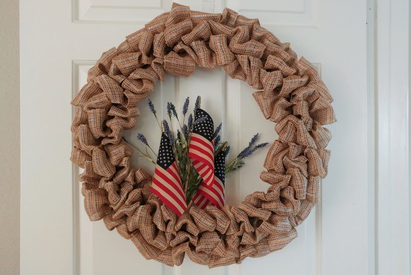 DIY Fourth of July Ribbon Wreath Tutorial