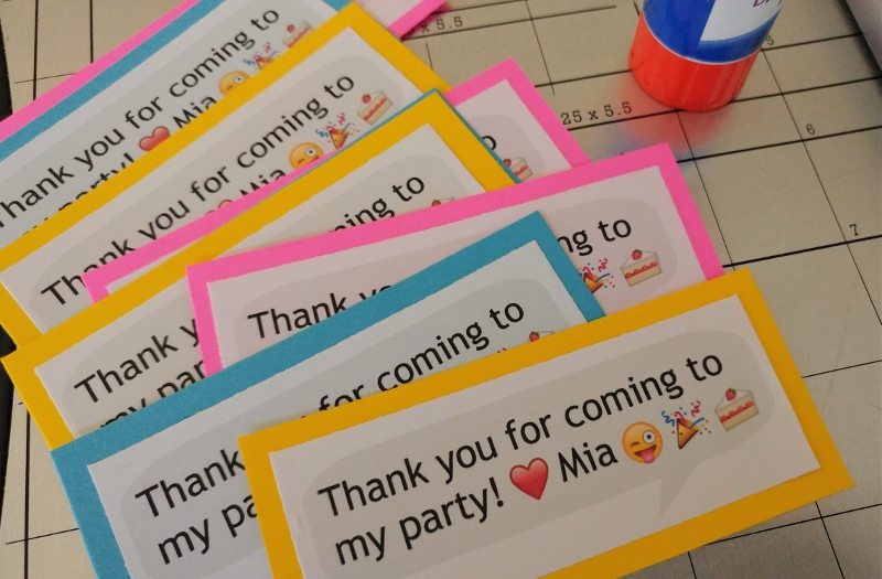 Emoji Birthday Party Favor Tags Printable