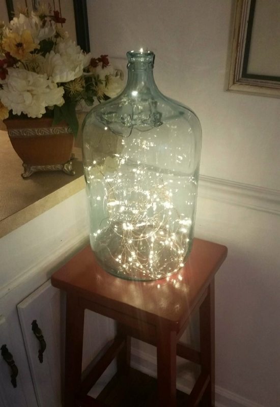 Upcycling an Old Glass Water Bottle - DIY Inspired