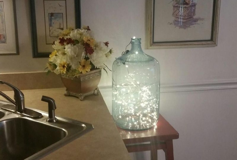 Upcycling an Old Glass Water Bottle