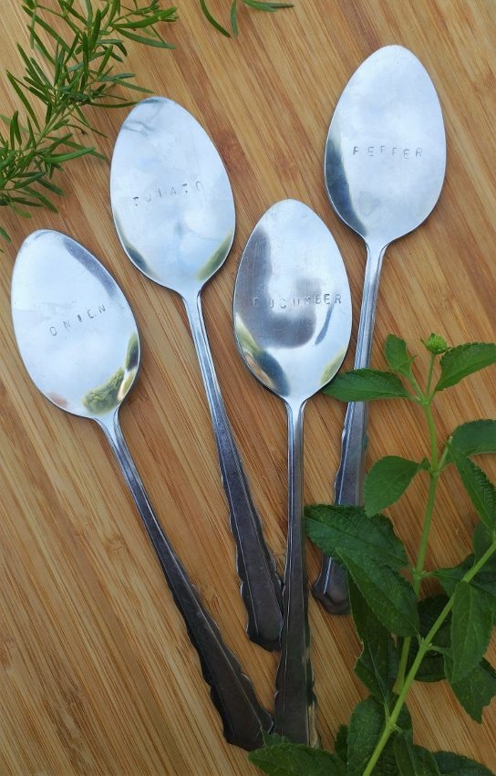 DIY Stamped Spoon Garden Markers (13)