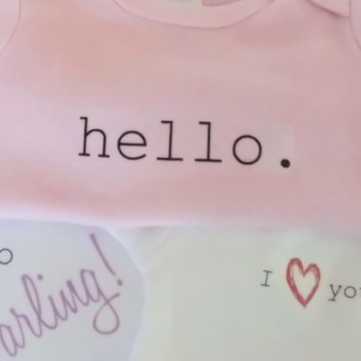 DIY Iron-On Baby T Shirts with Printable