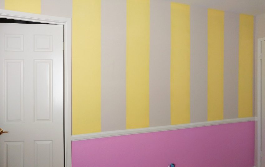 Pink and Yellow Girls Bedroom