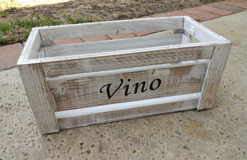 Repurposed Wine Crate