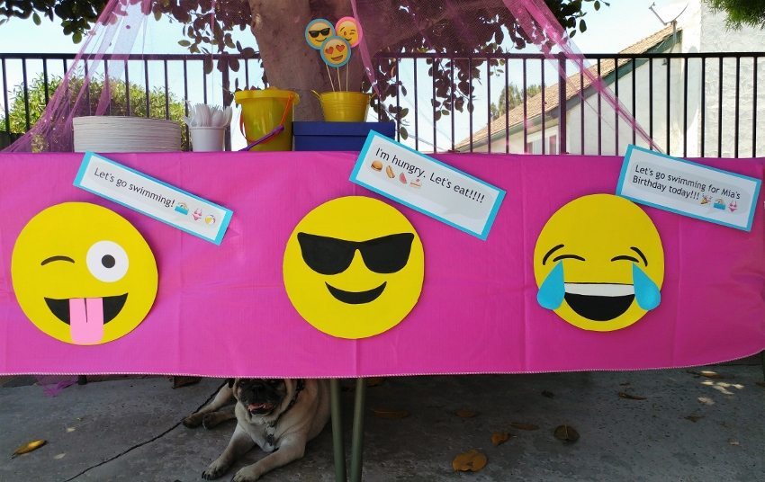 Emoji Party Food Table Decorations