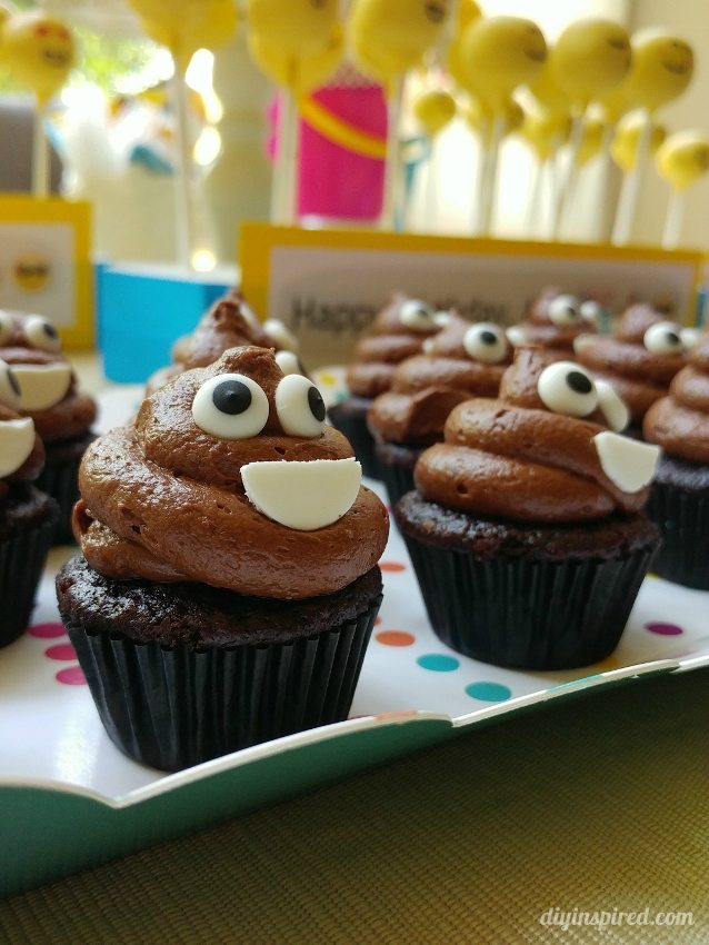 Poop Emoji Cupcakes - DIY Inspired