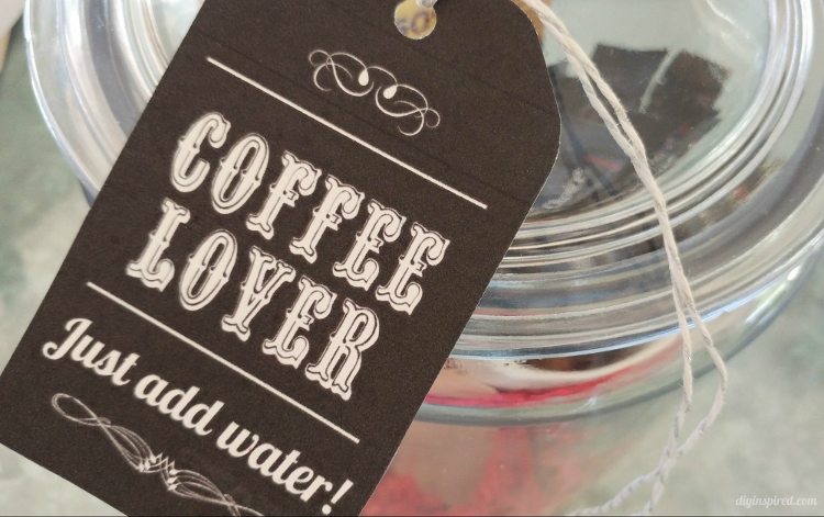 Coffee Lover Gift in a Jar with Printable