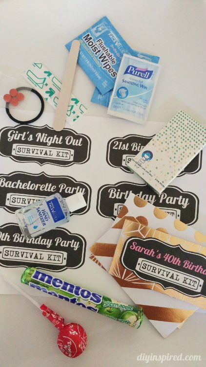 Party Survival Kit with FREE Printable - DIY Inspired