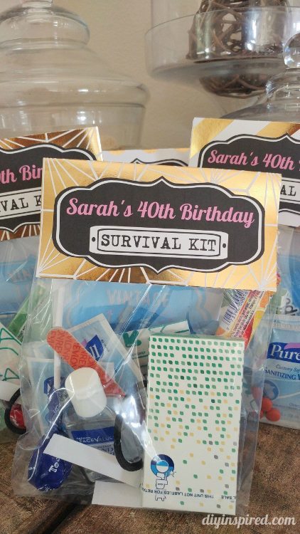 Survival Kit Printable for Birthday or Bachelorette Party - DIY Inspired