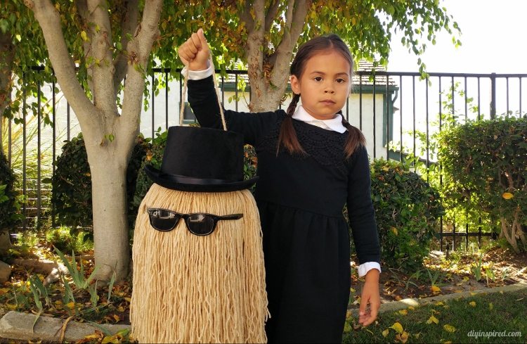 cousin-it-and-wednesday-addams-halloween-costume
