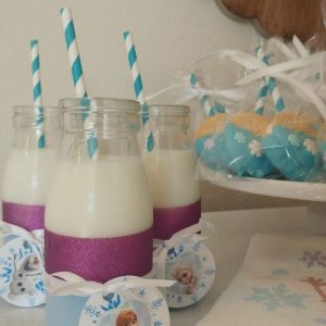 frozen glitter glasses