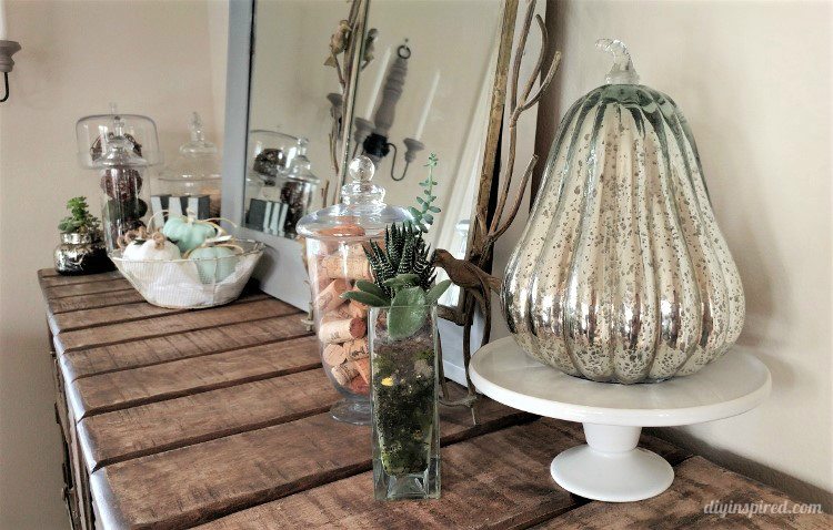 thanksgiving-home-decor-ideas-mercury-glass-gourds