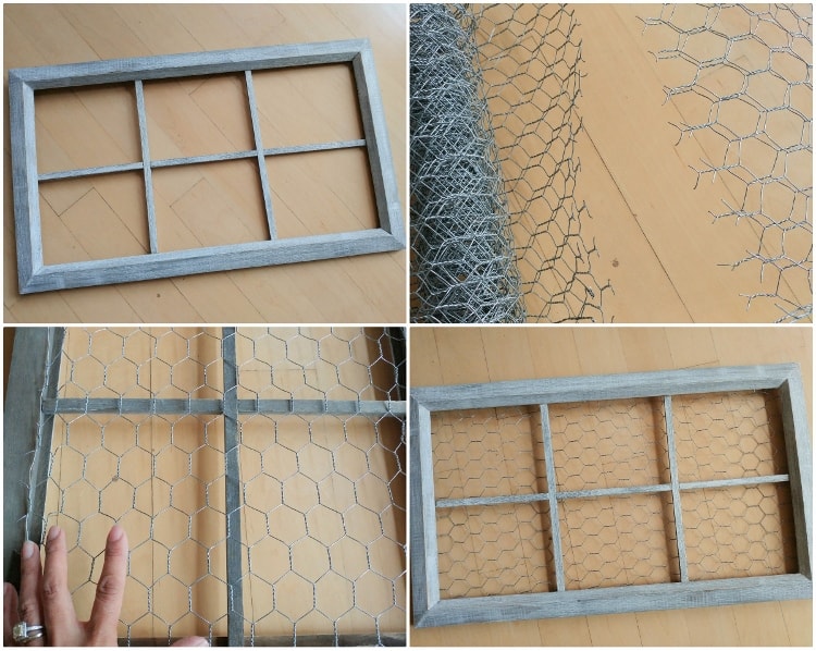 DIY Chicken Wire Window Home Décor - DIY Inspired