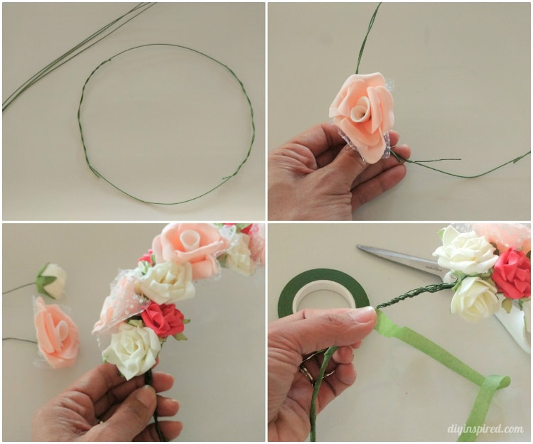 diy flower crown tutorial