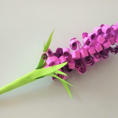 DIY Curled Hyacinth Paper Flowers