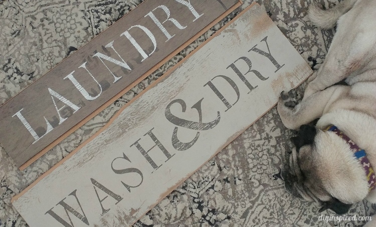 DIY Repurposed Signs for the Laundry Room
