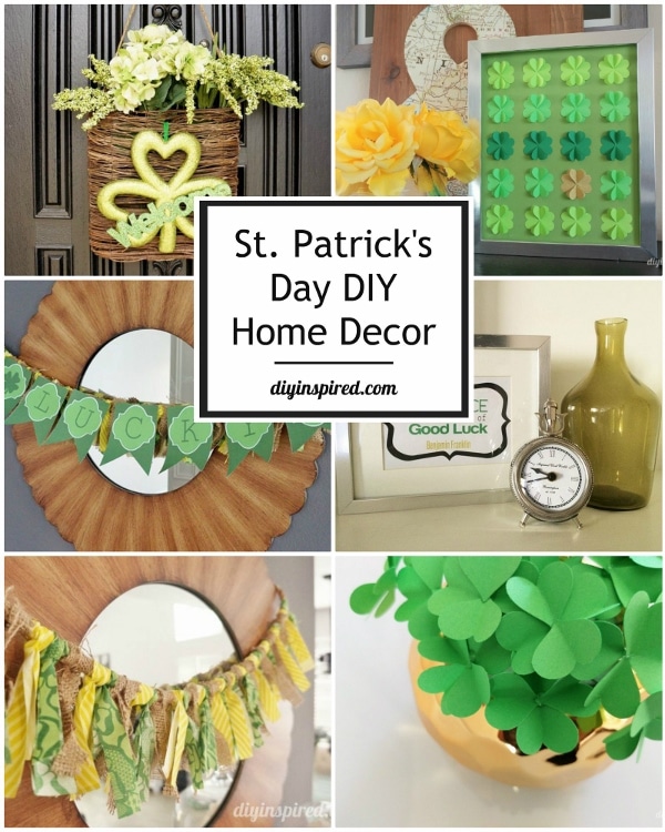 St Patricks Day Diy Home Décor Ideas Diy Inspired