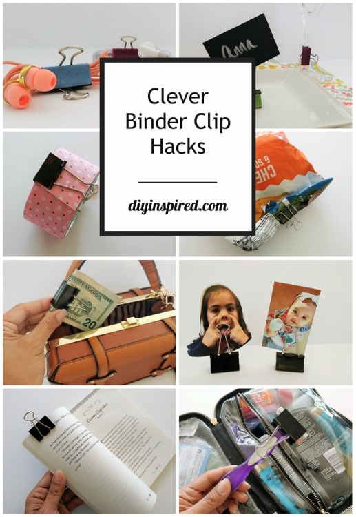 Clever Binder Clip Hacks DIY Inspired