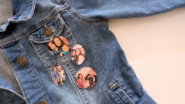 DIY Photo Pins from Social Media Pictures