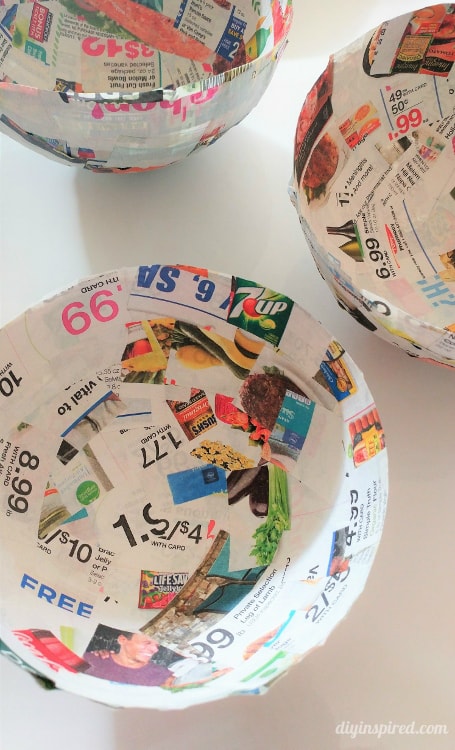 Paper Mache Bowls with Newspaper