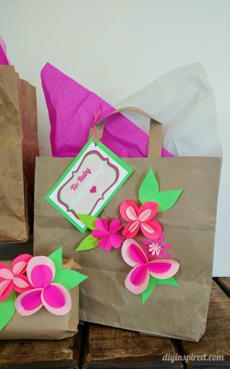 Brown Paper Bag Gift Wrapping