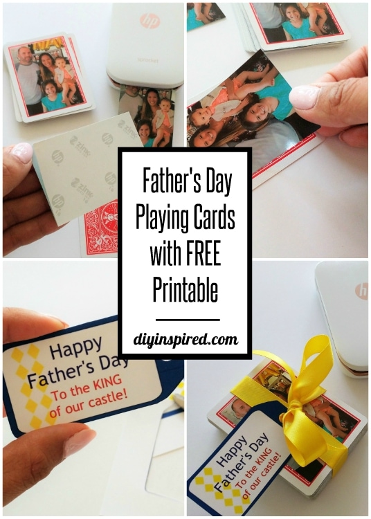DIY Personalized Playing Cards for Father's Day