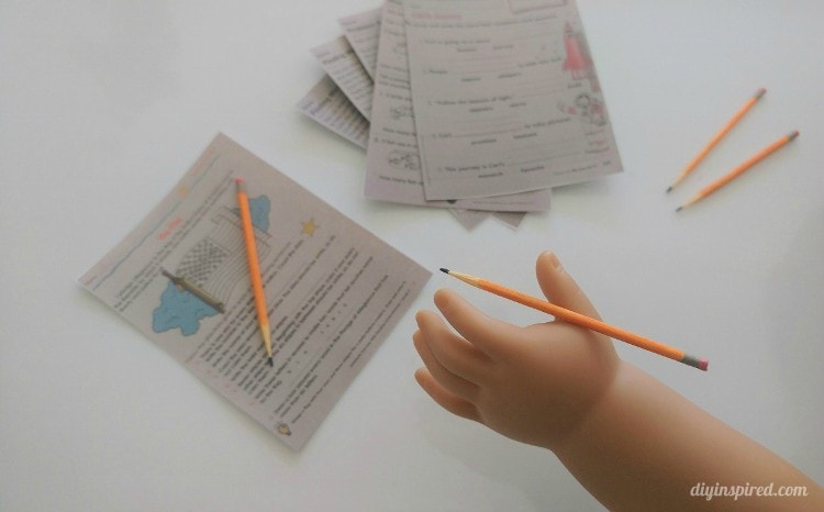 DIY Doll School Supplies Pencils and Homework