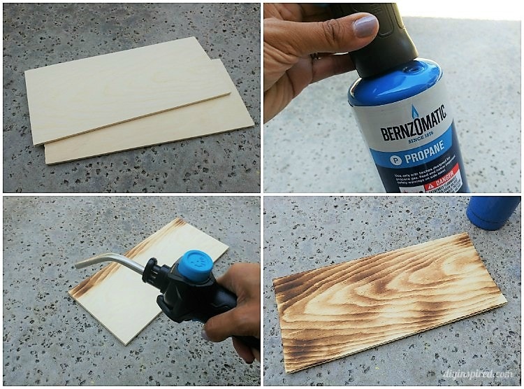 Burn Wood with a Torch - DIY Inspired