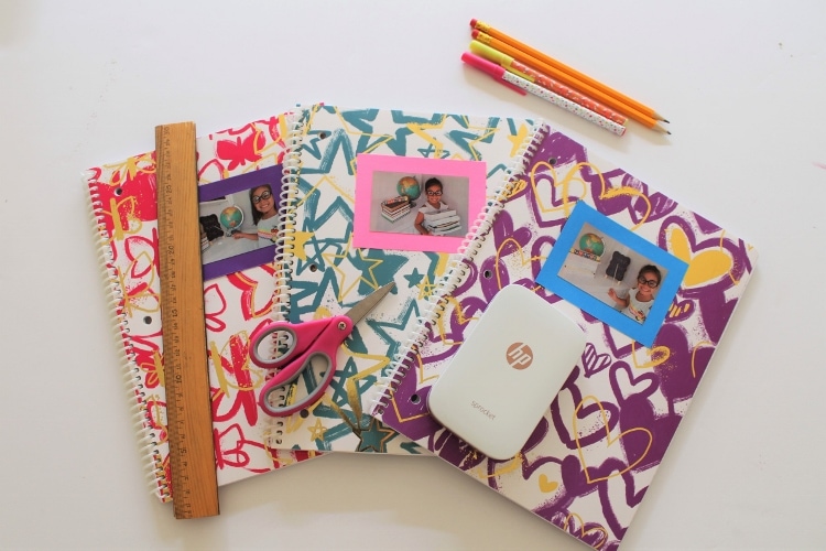 How to make back to school photo notebook labels for each school subject
